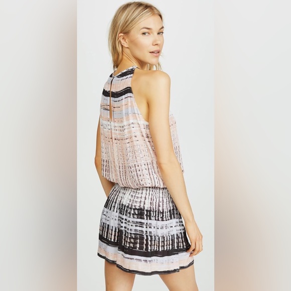 Ramy Brook Paris Sleeveless Wrap Dress in Blush Combo in Gray & Pink - Picture 4 of 14